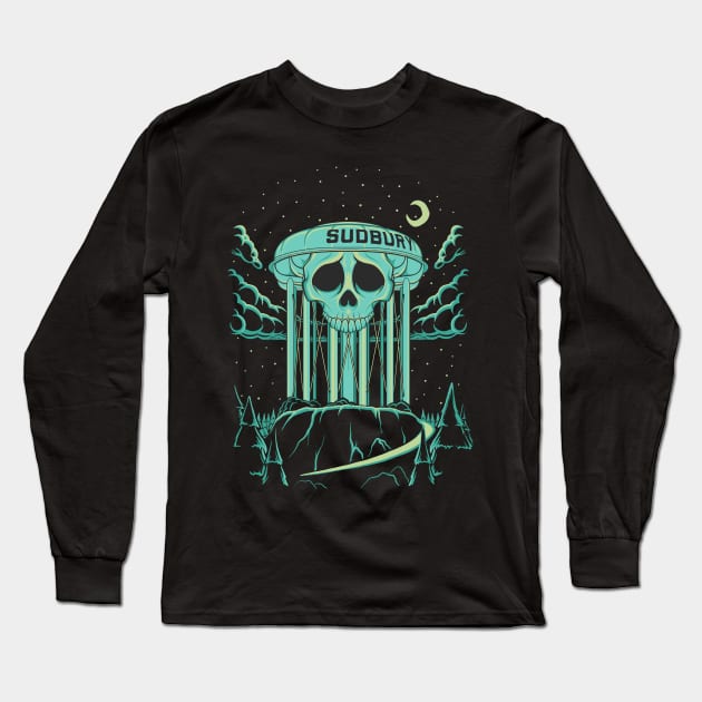 Sudbury Water Tower Long Sleeve T-Shirt by JCoulterArtist